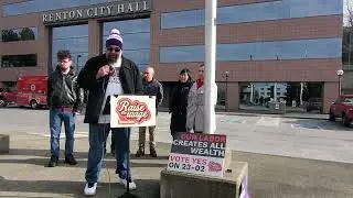 Press Conference on City of Renton 2025 minimum wage inflation adjustment.