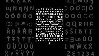 letters of the latin alphabet