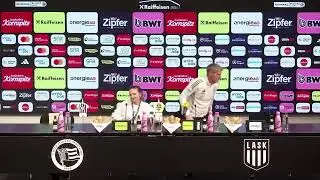 Pressekonferenz nach LASK - SK Rapid Wien