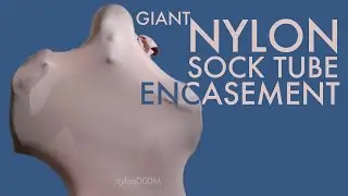Giant Nylon Sock Tube Encasement Cocoon w/ Zentai