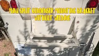 How To Make A Skoolie Mini Split Condenser Mounting Bracket Without Welding