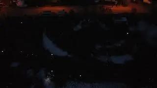 Eclips 2024 Lac-M&eacute;gantic  Quebec Canada Drone view