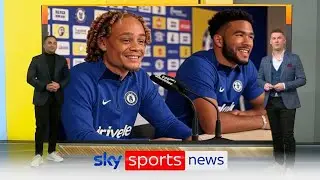 XAVI SIMONS UNVEILED AT CHELSEA PRESS CONFERENCE ALONGSIDE REECE JAMES | NEW ERA BEGINS!