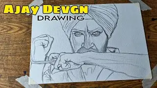 Ajay devgn drawing || Son of sardaar 2 || Outline tutorial || @aarfilart 