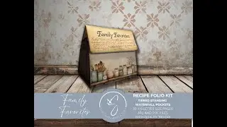Family Favorites Recipe Folio Assembly Tutorial | Printable Standing Folio