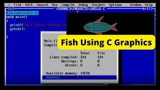 How to make Fish using C language || Make Fish With C Graphics || Computer Graphics