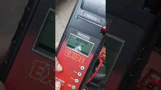 How to check automotive battery with Exide battery tester with print. Hindi