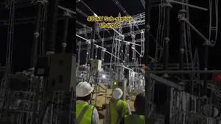 400/220kV Substation Live Charging ⚡ #substation #powergrid #shorts #trending #electrical #engineer