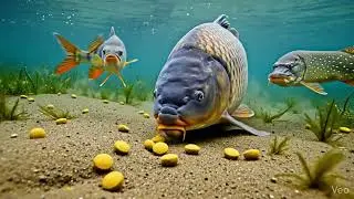 Big carp jumping , feeding on #carpchaserbaits 