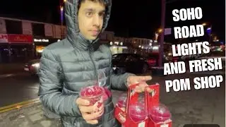 Winter lights on soho road and going to pomegranate shop #sohoroad #brum