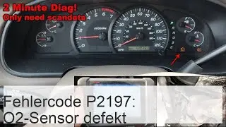 Fehlercode P2197: Verzerrtes O2-Sensorsignal/Lean-Signal (Bank 2, Sensor 1) - Autofiches 24