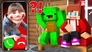 How Mikey and JJ get a Call from 67 Monsterr in Minecraft ?! - Maizen