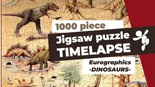 Timelapse jigsaw puzzle 1000 pieces. Eurographics - Dinosaurs -