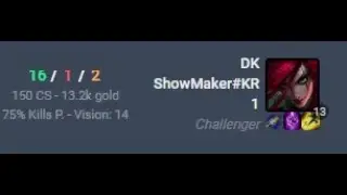 DK Showmaker 1v9 katarina in solo queue