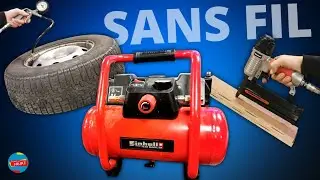 TEST COMPRESSEUR SANS FIL 36Volts ( Einhell TE-AC 36/6/8 Li OF )