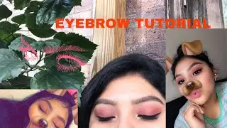 HOW I DO MY GLAM EYEBROWS! | ELF LOCK ON LINER AND BROW CREAM! | Luley💗