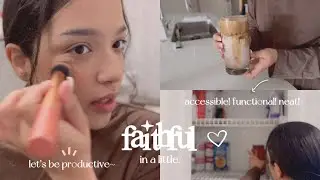 organize with me + chatting about contentment! vlog~ ♡