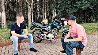 PODCAST DE POBRE TITAN 125 COM MOTOR 150 ESCAPAMENTO INOX VIOLA RACING DO LUIS