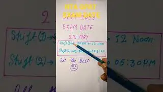 NTA GPAT EXAM DATE 22 MAY 2023....#shortsvideo #shorts#short