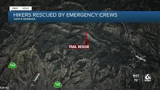 Emergency crews rescue two hikers near Arlington Peak in Santa Barbara Co.