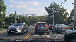 Driving Annandale Virginia in a  beautiful afternoon