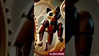 mechanical cat escapes from its factory😭