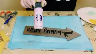 DIY Easter directional sign