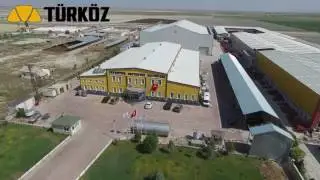 T&uuml;rk&ouml;z Machinery Turn-key Dairy Milk Plant Setup Manufacture From Aerial View (top)