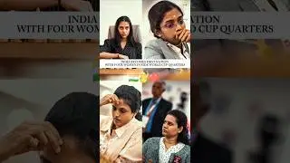 History for Indian Chess - Four Indian Women in the World Cup Quarterfinals🇮🇳❤️#chess #shorts