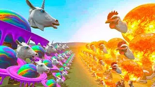 NEW ALL EVOLUTION LA GALLINA SUPERNOVA SUPERNOVITA VS EVOLUTION IL MAGIC UNICORNANUS In Garry's Mod!