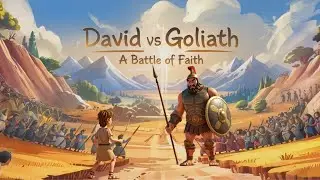 David and Goliath : A Battle of Faith | Animated Bible Story | AI Animation