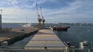 MV. Cederborg | Timelapse | 4K |  Departure Port of Aveiro, Portugal