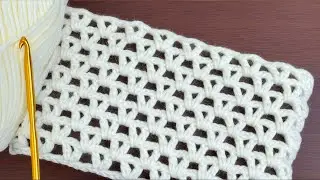 EASY Crochet Pattern for Beginners! 🌸 Crochet Stitch for Baby Blanket, Bag & Scarf