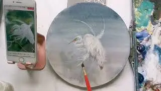 Watercolor Bird Tutorial | Painting a Fairy-Like Egret with Gentle Brushwork