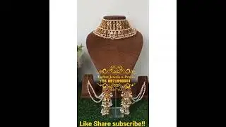 Breathtaking Gold plated Heavy Choker Set direct from Nizam's Treasure😍 WhatsApp 8971945551for order