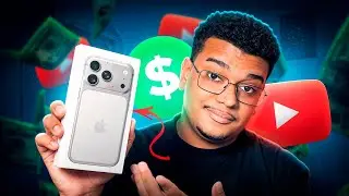 comprei um IPHONE 17 PRO com o DINHEIRO DO YOUTUBE SHORTS