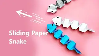 Origami Sliding Snake | Fun & Easy Moving Paper Toy