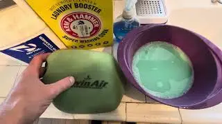 Homemade air filter, cleaning solution!!! Ktm motorex alternative