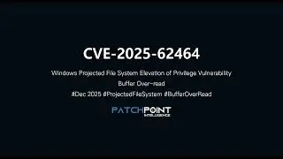 CVE-2025-62464: Windows Projected File System Elevation of Privilege Vulnerability