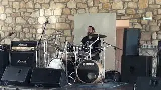 Rotting Christ: Themis Tolis (drums warm up)