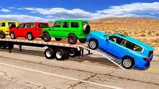 Luxury SUVs Loading on Car Transport Truck 😱 | Satisfying Driving Gameplay