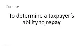 IRS Collections Representation 1D: Collection Financial Standards & Form 433-A