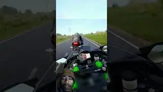 💘🏍️Kawasaki Ninja H2R World's fastest bike superfast rider drag race#ninja​#h2r​#h2​ #shorts​#zx10r