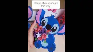 tutorial caja en forma de stitch