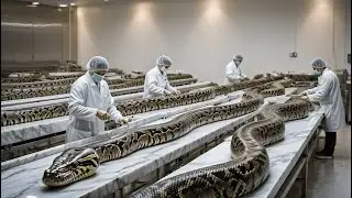 &Agrave; l'int&eacute;rieur de l'usine de cuir de serpent 🐍 &mdash; Des &oelig;ufs de serpent aux v&ecirc;tements de luxe!