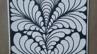 Calming Zentangle Pattern | Relaxing Art 
