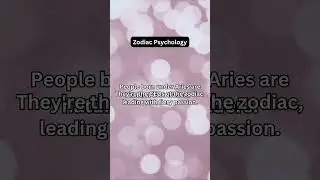 People born under Aries possess natural leadership qualities