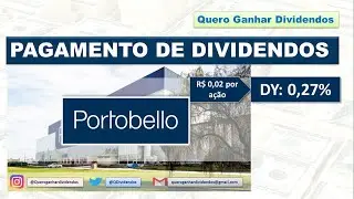 Portobello pagar&aacute; Dividendos #PTBL3 #Portobello #Cer&acirc;mica #Dividendos #proventos