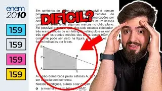 Em canteiros de obras de construção civil é comum perceber - ENEM 2010 - Geometria Plana