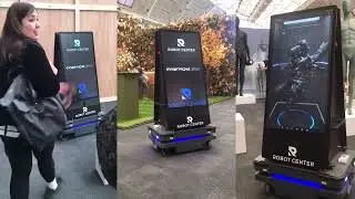 Interactive Advertising Robot | Autonomous Digital Advertising & Customer Engagement Robot